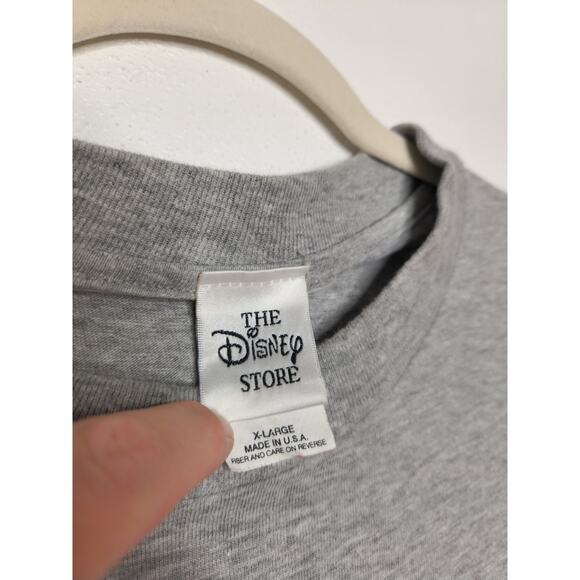 Vintage Disney Eeyore Big Portrait Face Double Sided Gray XL 90s Oversized - Picture 3 of 6